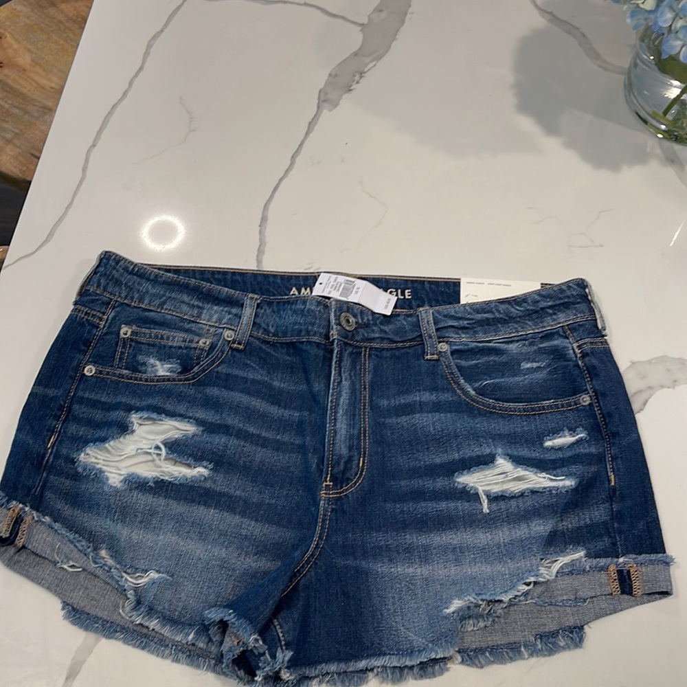 American Eagle jean Tom girl shortie shorts